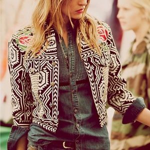 Free People New Romantics Geometric Jacket